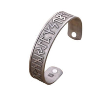 Bracelet viking en métal plaqué argent