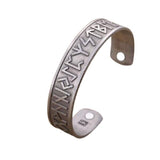 Bracelet viking en métal plaqué argent