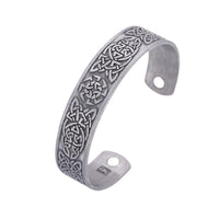 Bracelet viking en métal plaqué argent