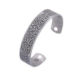 Bracelet viking en métal plaqué argent