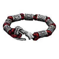 Bracelet viking hache travaillé de façon artisanale