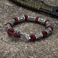 Bracelet viking hache travaillé de façon artisanale
