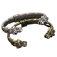 Bracelet Dragon en acier inoxydable Vintage Viking