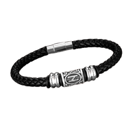 Bracelet runes viking Futhark en cuir : choisissez votre symbole viking !