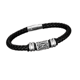 Bracelet runes viking Futhark en cuir : choisissez votre symbole viking !