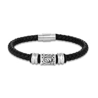 Bracelet runes viking Futhark en cuir : choisissez votre symbole viking !