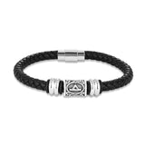 Bracelet runes viking Futhark en cuir : choisissez votre symbole viking !