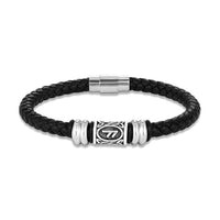 Bracelet runes viking Futhark en cuir : choisissez votre symbole viking !