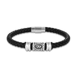 Bracelet runes viking Futhark en cuir : choisissez votre symbole viking !