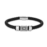 Bracelet runes viking Futhark en cuir : choisissez votre symbole viking !