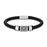 Bracelet runes viking Futhark en cuir : choisissez votre symbole viking !