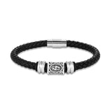 Bracelet runes viking Futhark en cuir : choisissez votre symbole viking !