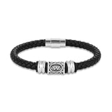 Bracelet runes viking Futhark en cuir : choisissez votre symbole viking !