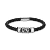 Bracelet runes viking Futhark en cuir : choisissez votre symbole viking !