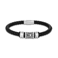 Bracelet runes viking Futhark en cuir : choisissez votre symbole viking !