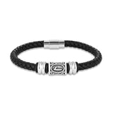 Bracelet runes viking Futhark en cuir : choisissez votre symbole viking !